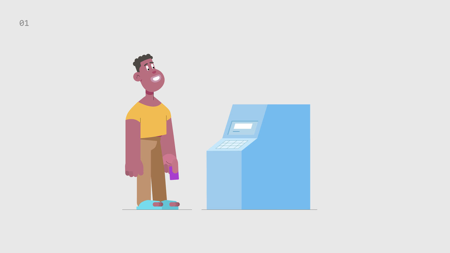 Fintech Explainer motion illustration poses